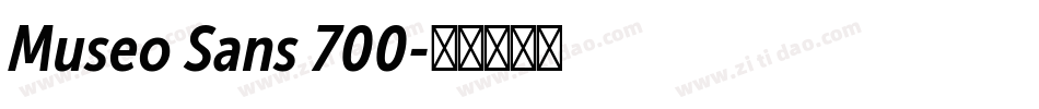Museo Sans 700字体转换